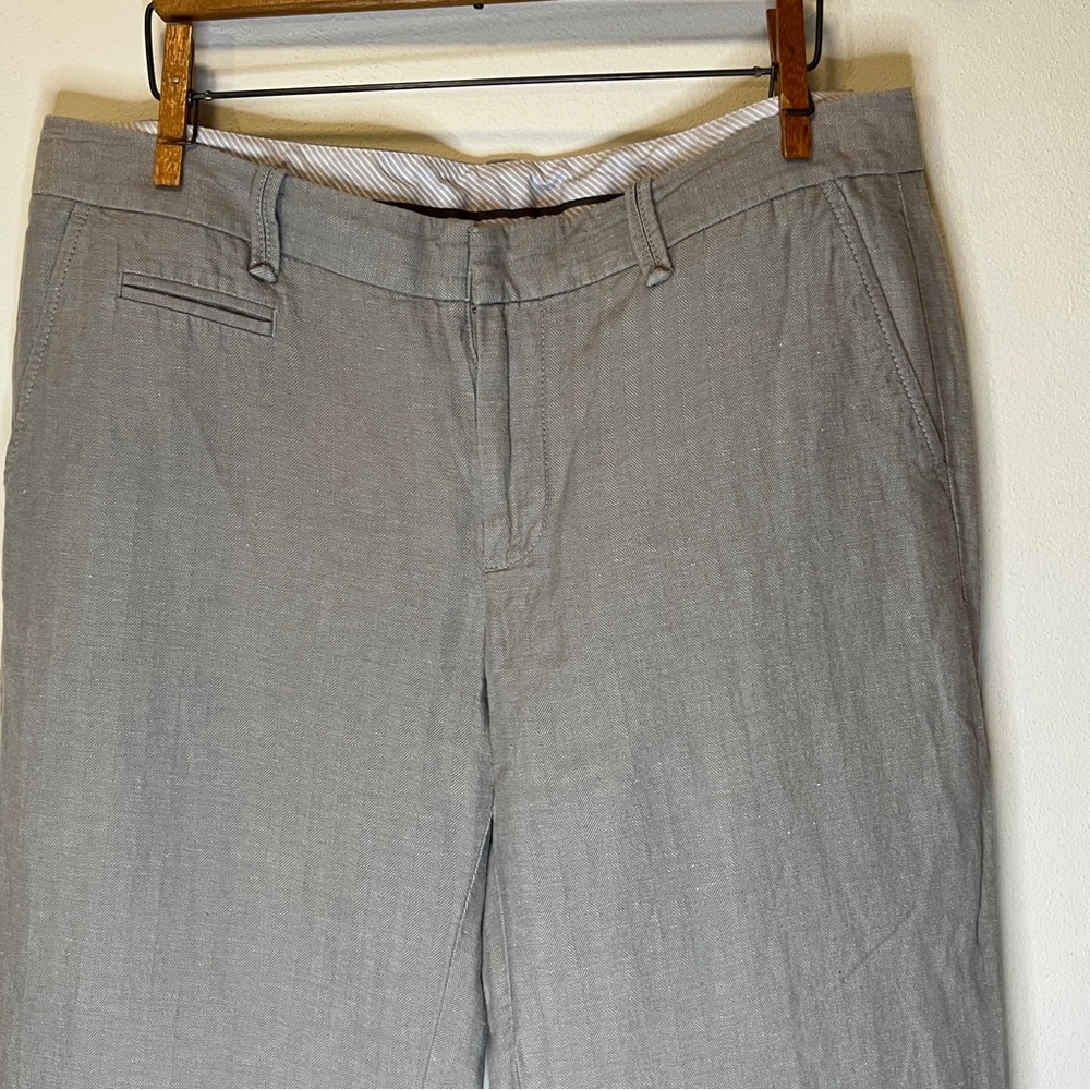 GAP Hip Slung fit Light Linen Khaki Beige Pants - Picture 15 of 16